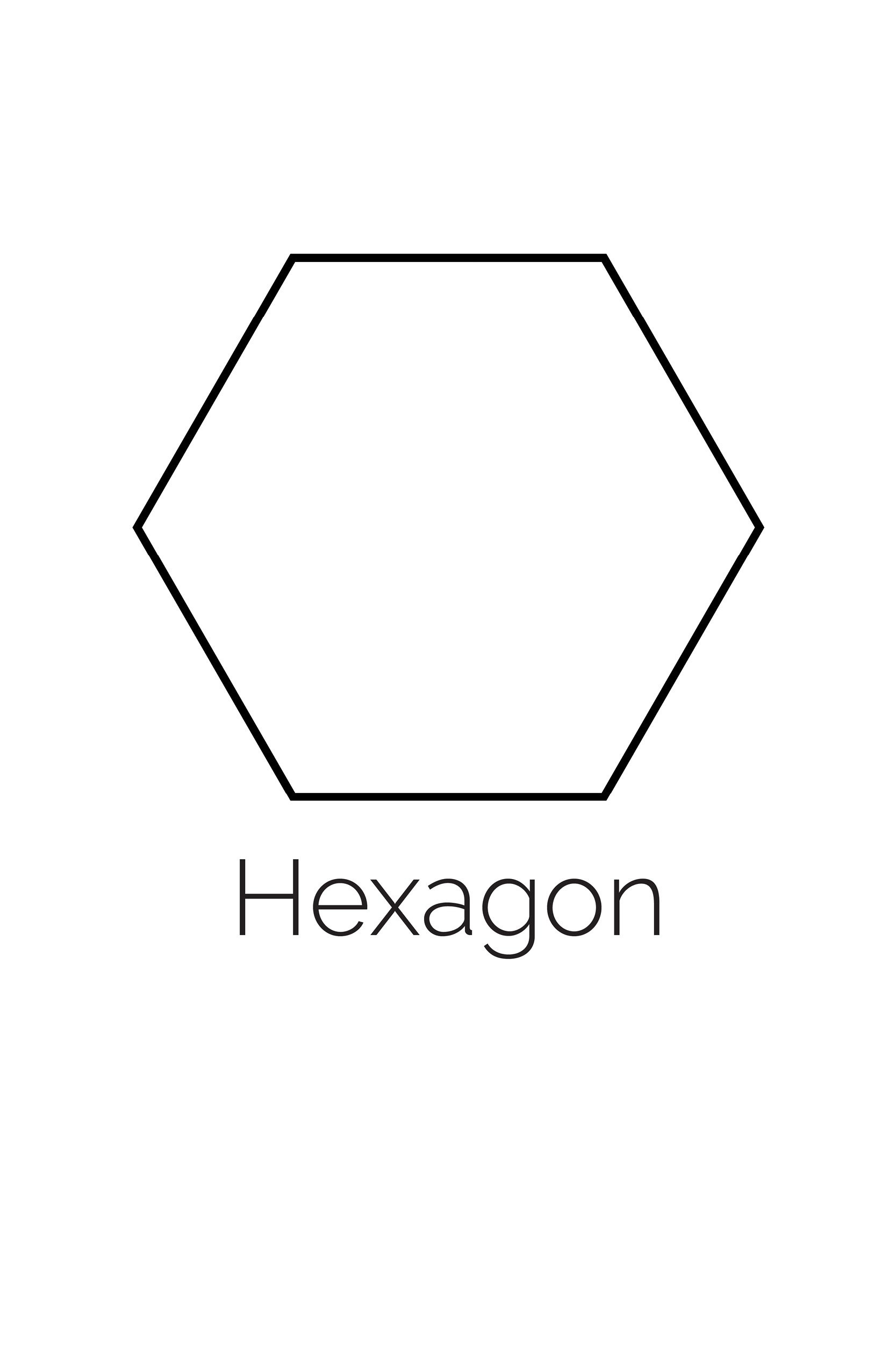 Free Printable Hexagon Shape within Free Printable 6 Inch Hexagon Template