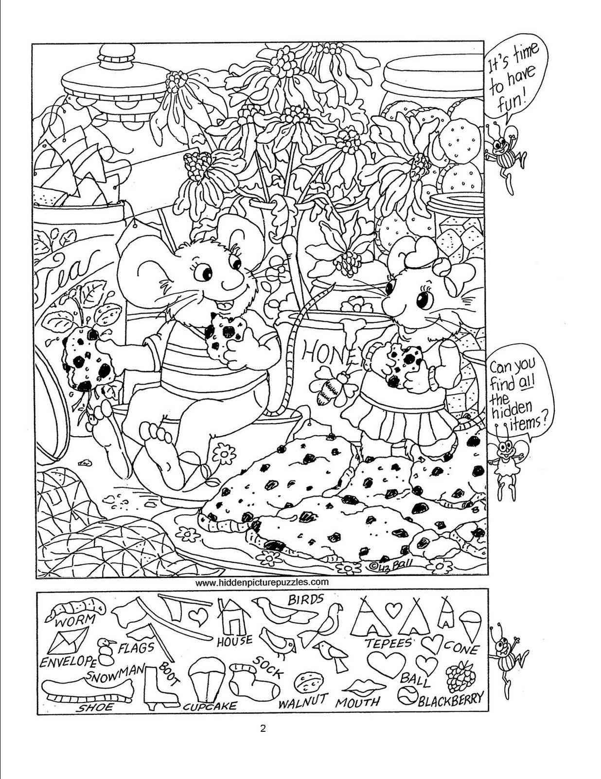 Free, Printable Hidden Picture Puzzles For Kids - Worksheets Library with Free Printable Difficult Hidden Pictures