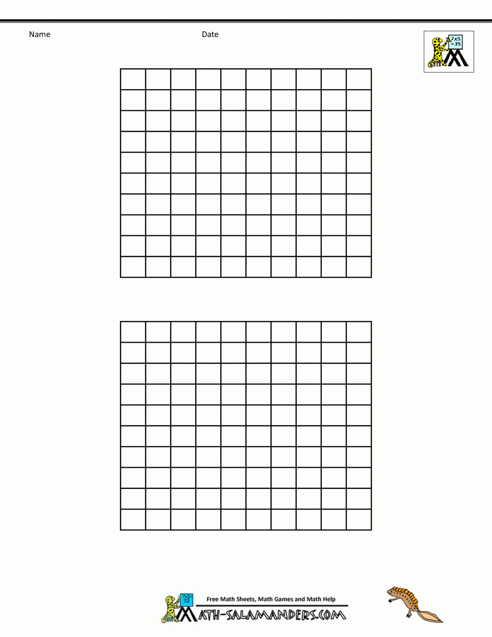 Free Printable Hundred Number Chart inside Free Blank 100 Chart Printable