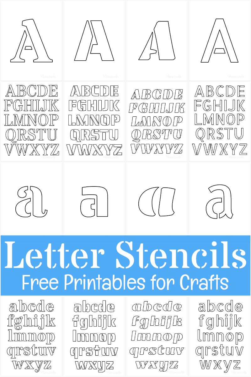 Free Printable Letter Stencils For Crafts with 6 Printable Letter Stencils