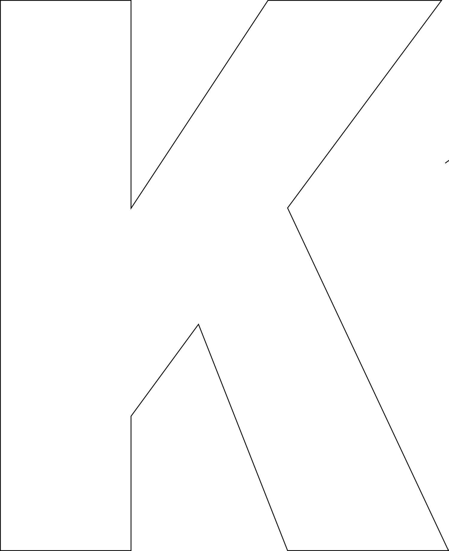 Free Printable Letters Template: Uppercase Alphabet within Free Block Letter Templates