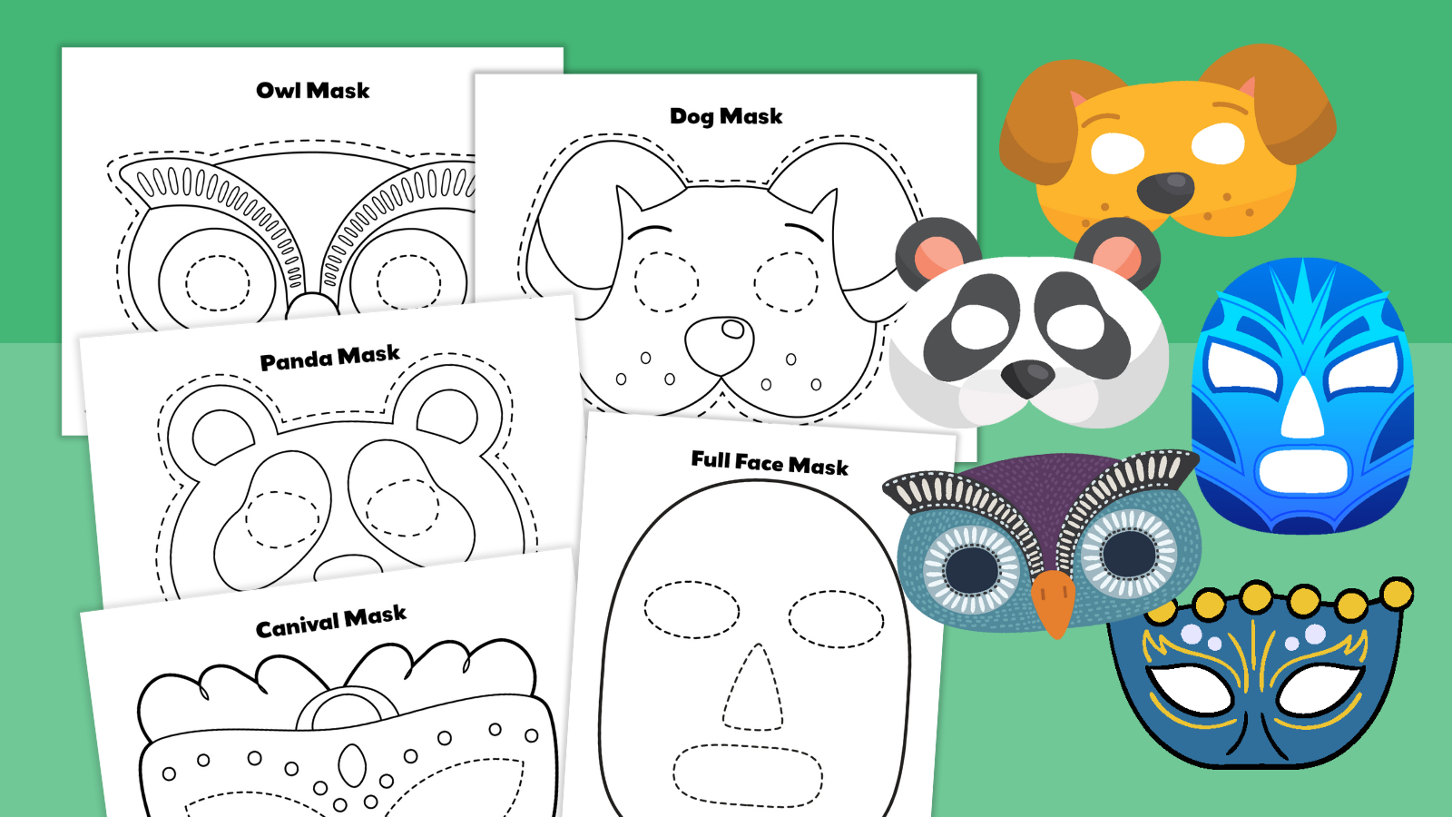 Free Printable Mask Templates For Characters, Animals, And More with Free Printable Patterns For Face Masks