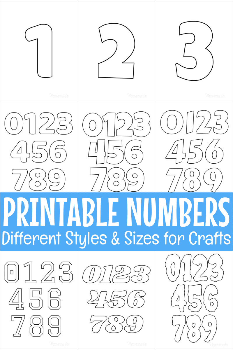 Free Printable Numbers For Crafts with regard to Free Printable Number Stencils For Painting