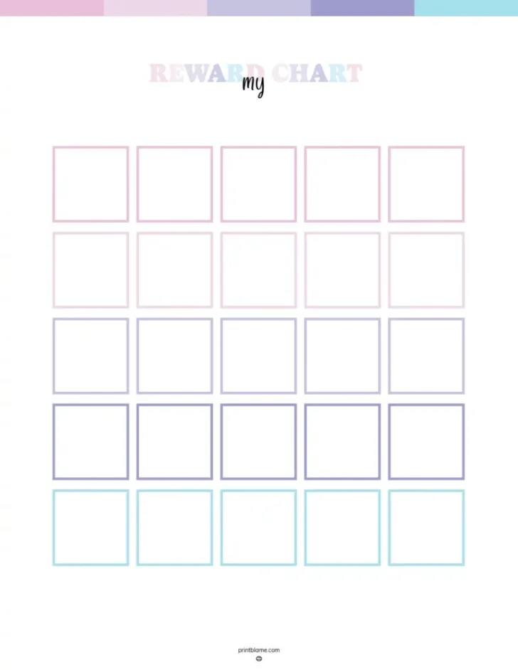 Star Reward Chart Printable Free