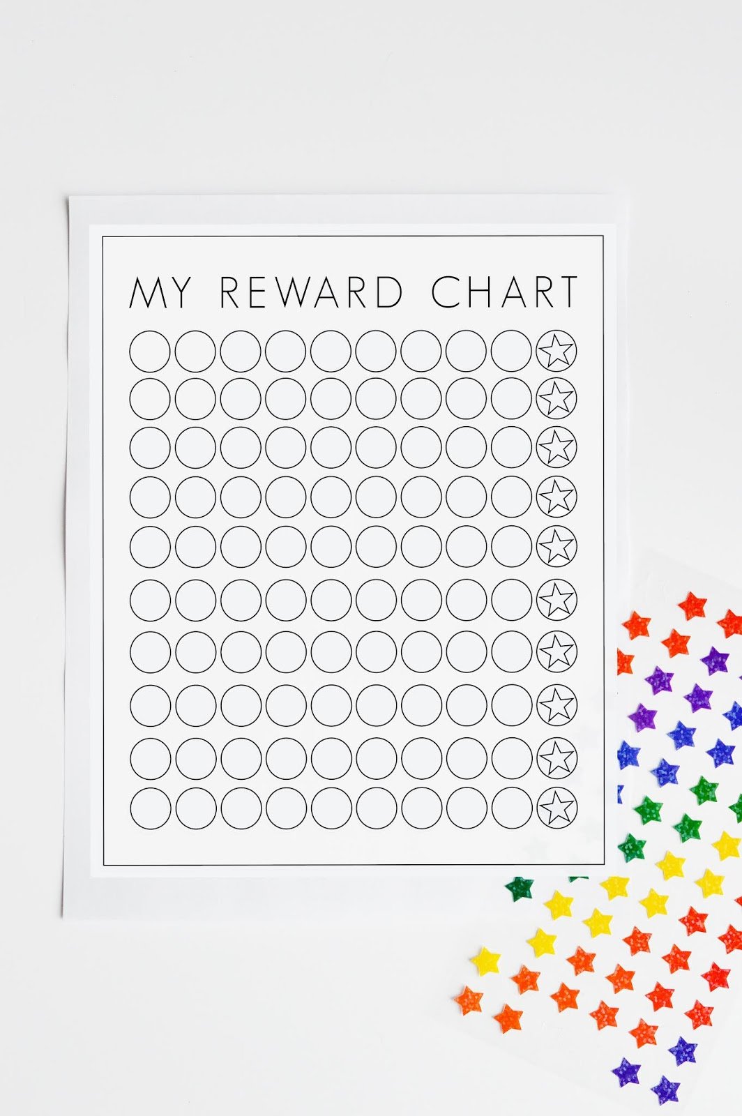 Free Printable Reward Chart - My Someday In May throughout Reward Sticker Chart Printable