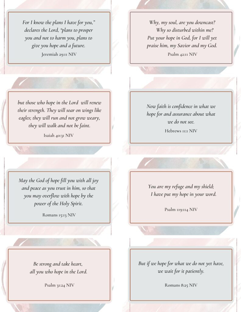 Free Printable Scripture Cards for Free Printable Niv Bible