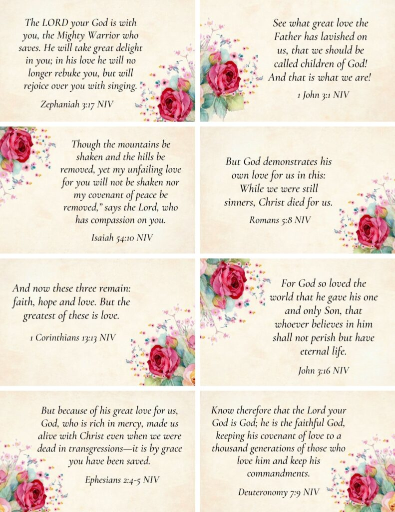 Free Printable Scripture Cards within Free Printable Niv Bible