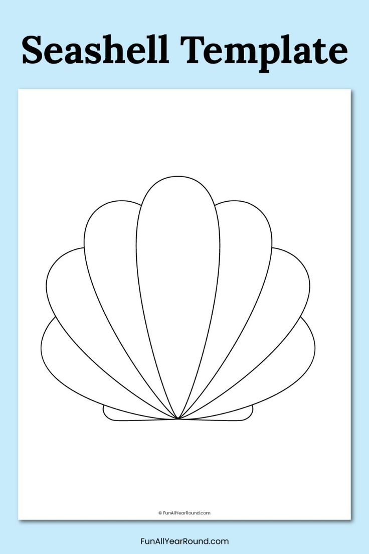 Free Printable Seashell Template for Free Printable Shell Templates