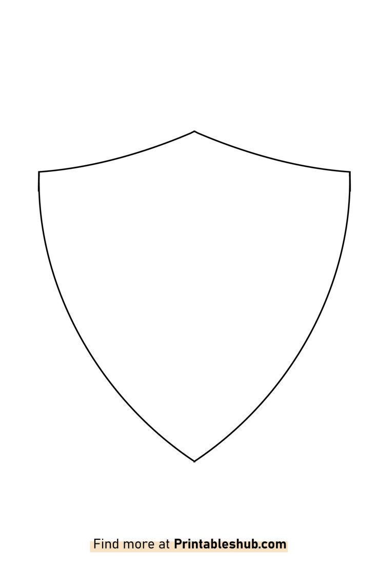 Free Printable Shield Template Pdf regarding Free Printable Shield Pattern