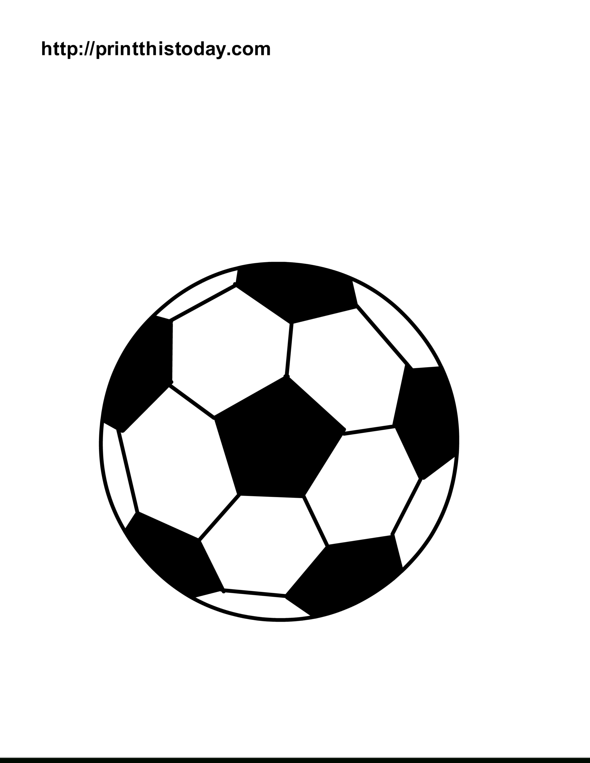 Free Printable Sports Balls Coloring Pages within Free Printable Soccer Ball Stencil