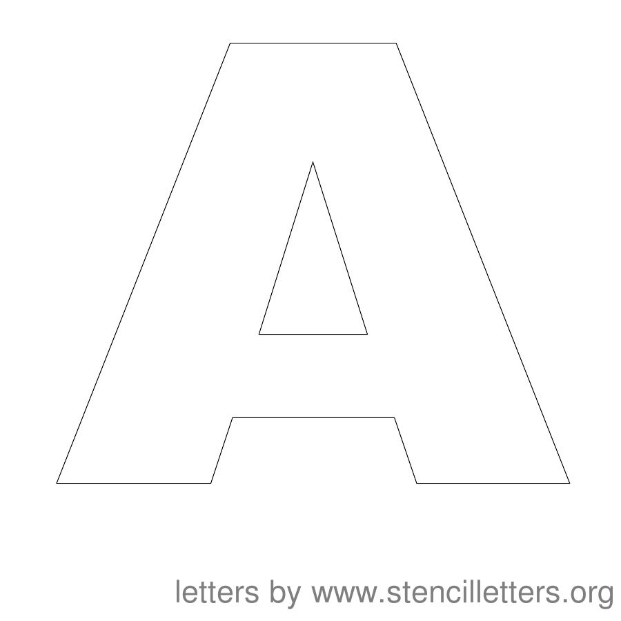 Free Printable Stencil Letters - Stencil Letters Org pertaining to Printable 11 Inch Letter Stencils