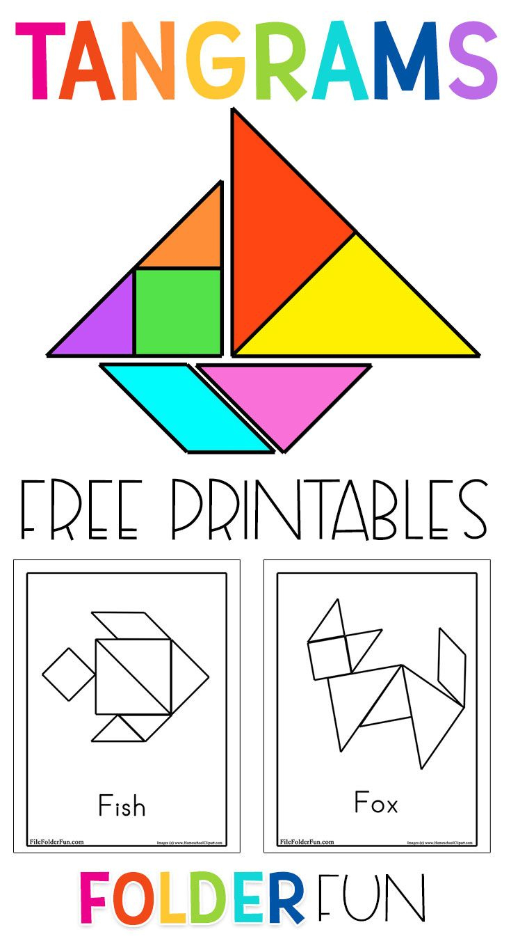 Free Printable Tangrams Puzzles in Free Printable Tangram Puzzle Patterns