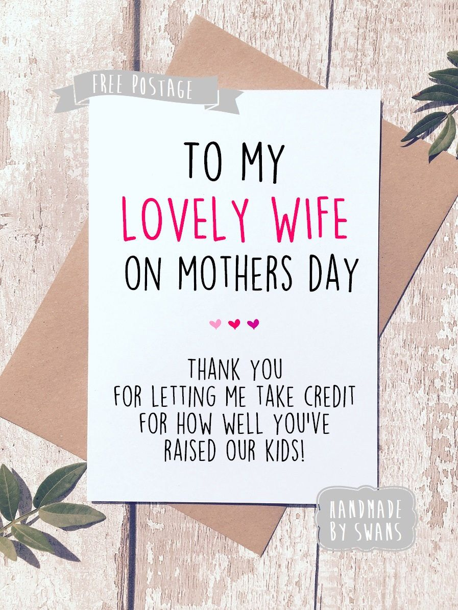Free Printable Wife Mothers Day Cards - Printable Party Favors throughout Free Printable Mothers Day Cards From Husband to Wife