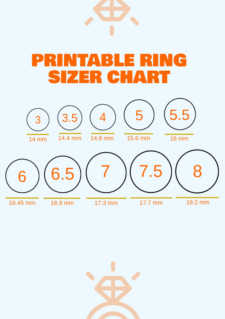 Free Ring Size Chart Printable
