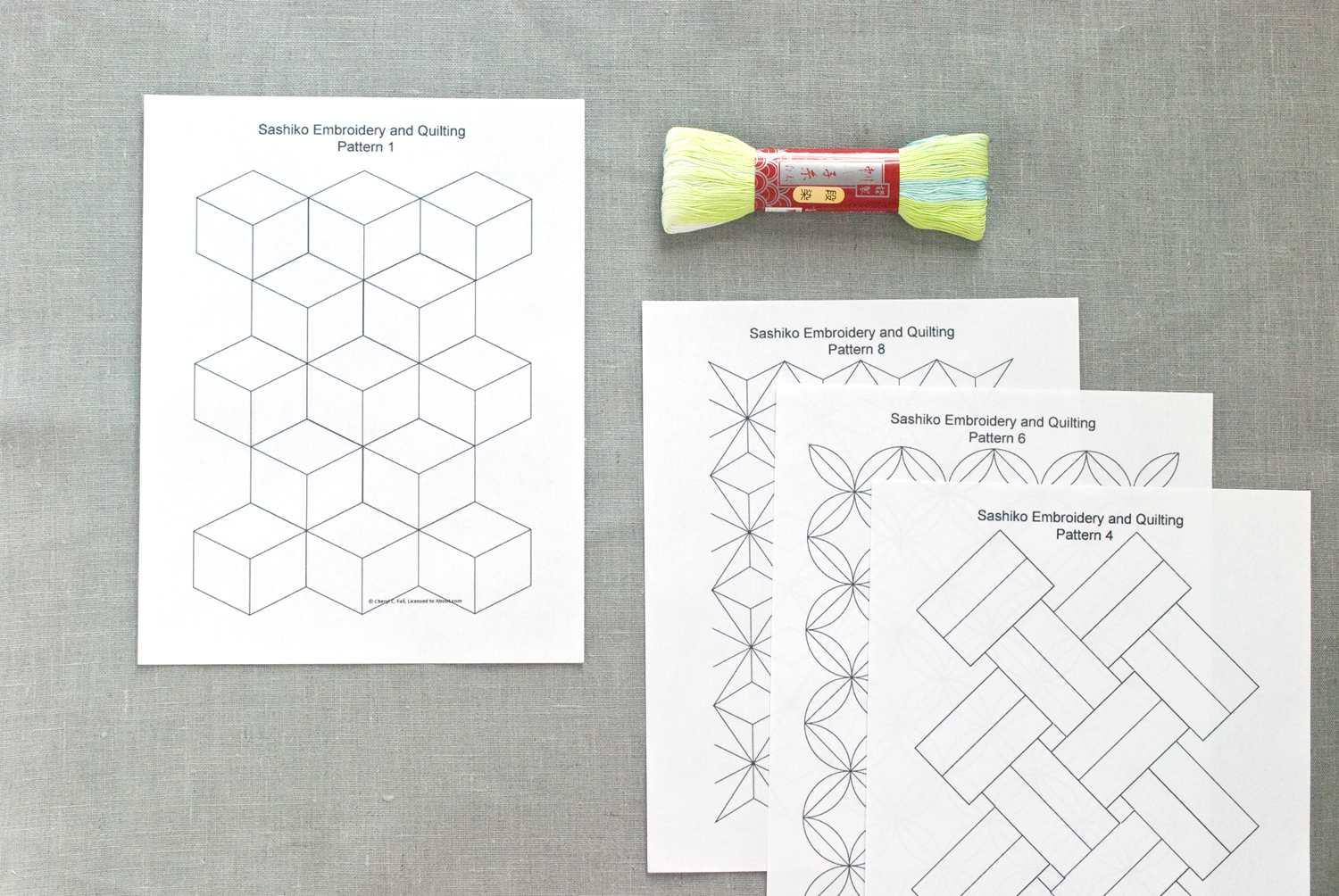 Free Sashiko Repeating Embroidery Patterns throughout Beginner Easy Free Printable Sashiko Patterns
