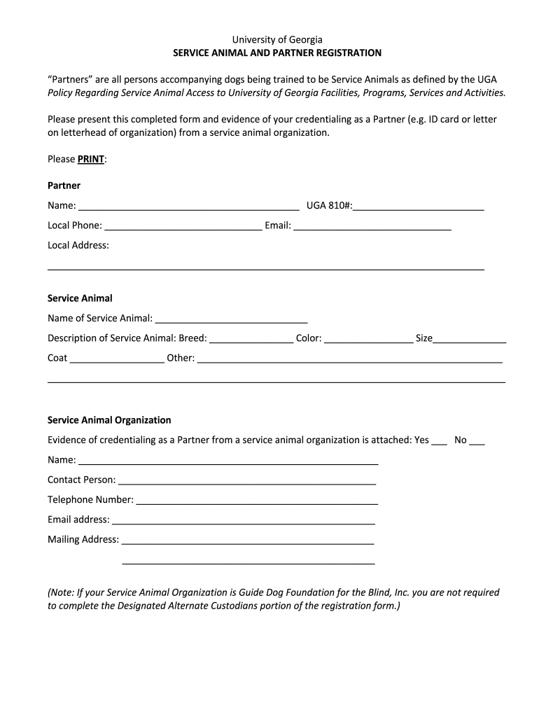 Free Service Dog Certification Download: Fill Out &amp;amp; Sign Online pertaining to Free Printable Service Dog Certificate
