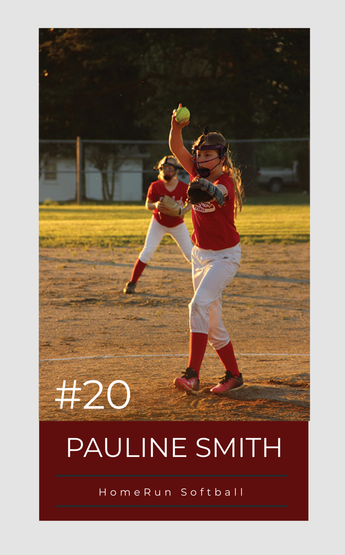 Free Softball Trading Card Template To Edit Online for Free Softball Card Template