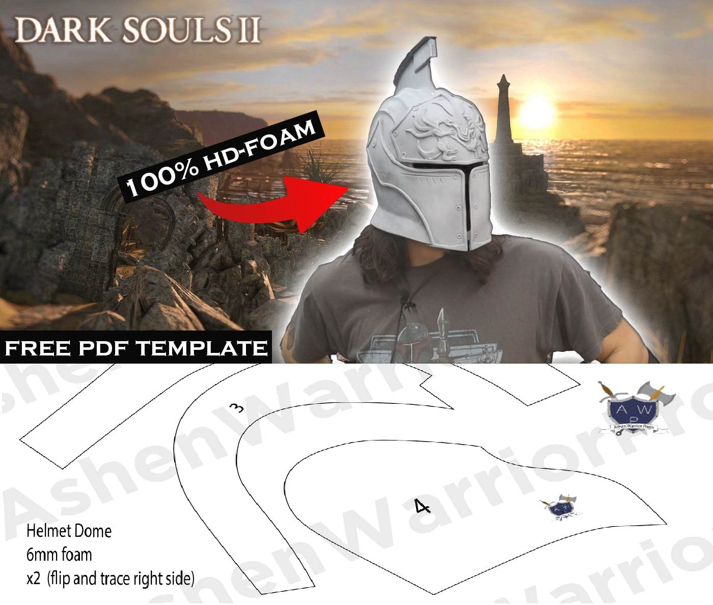Free Templates — Ashen Warrior Props within Free Foam Templates