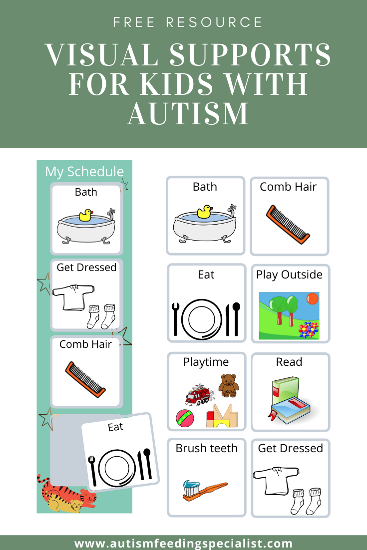 Free Visual Supports For Kids With Autism — Autism Feeding Specialist regarding Autism Visuals Free Printables