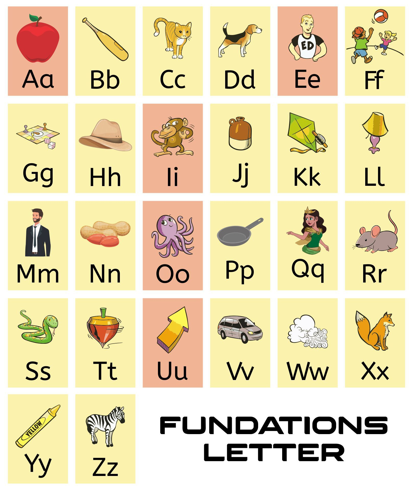 Fundations Sound Cards - 10 Free Pdf Printables | Printablee for Fundations Basic Keywords Chart Printable
