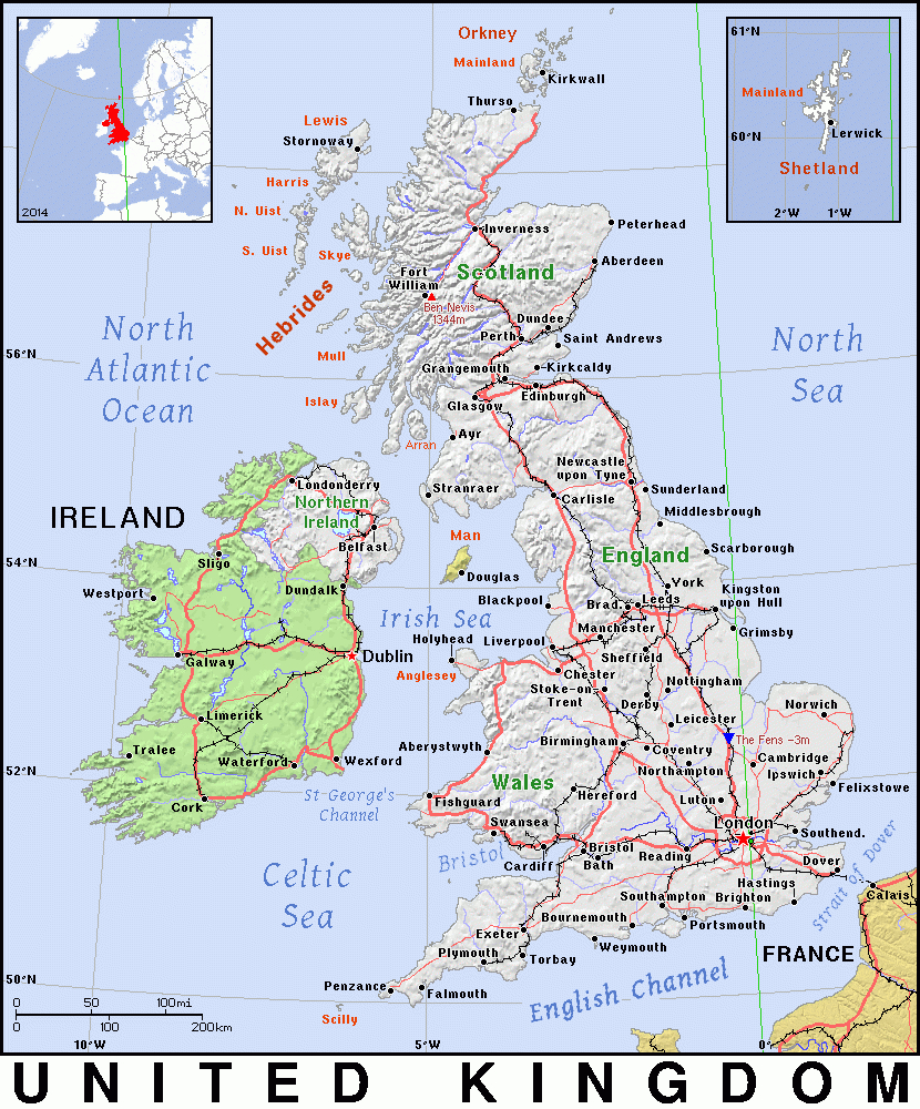 Gb · United Kingdom · Public Domain Mapspat, The Free, Open with Free Printable Map Of Great Britain
