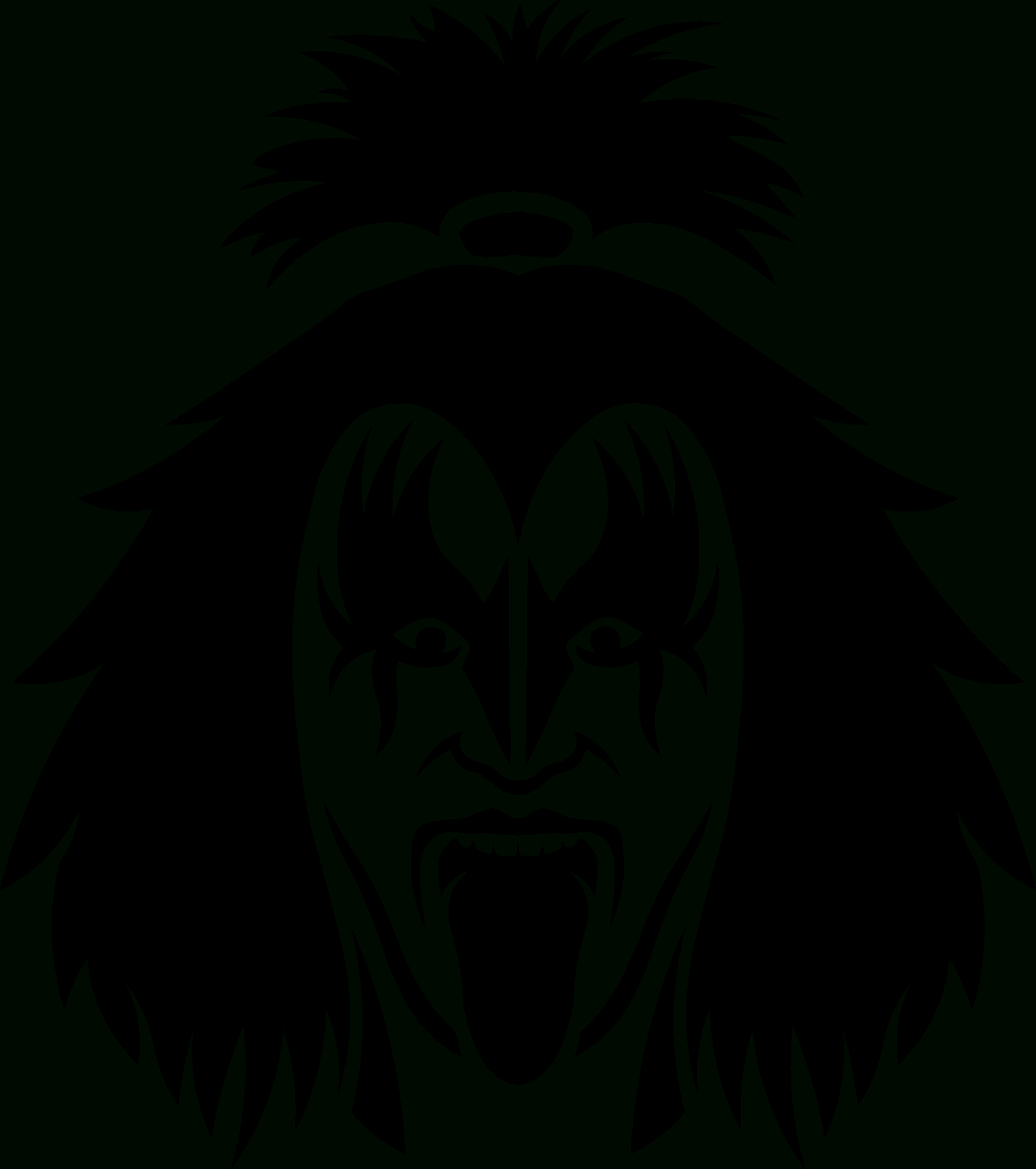 Gene Simmons - Demon - Free Vector Clipart Images On Creazilla inside Gene Simmons Free Printable Stencil