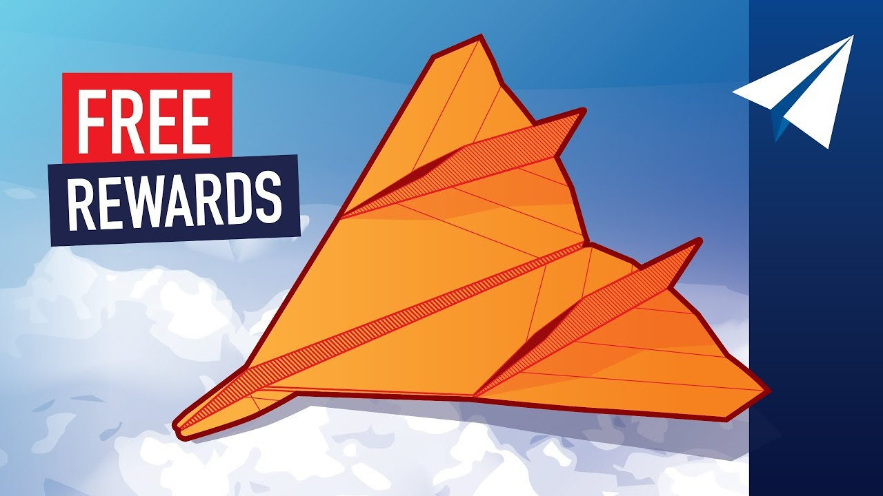 Get Your Free Rewards! — 1,000 Subscribers — Free Paper Airplane Templates And Instructions in Foldable Flight Free Templates