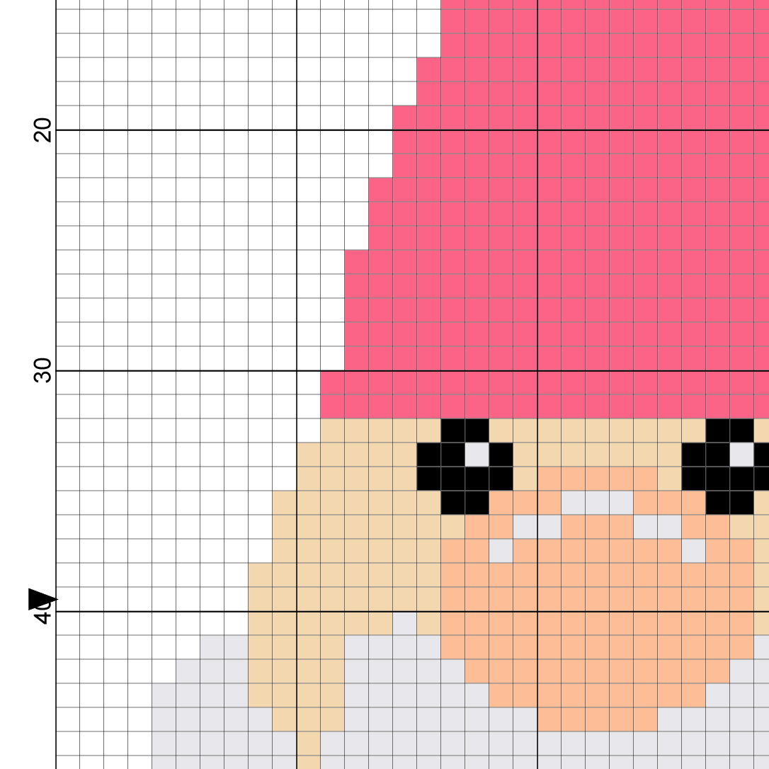 Gnome Cross Stitch Pattern inside Free Printable Gnome Cross Stitch Patterns