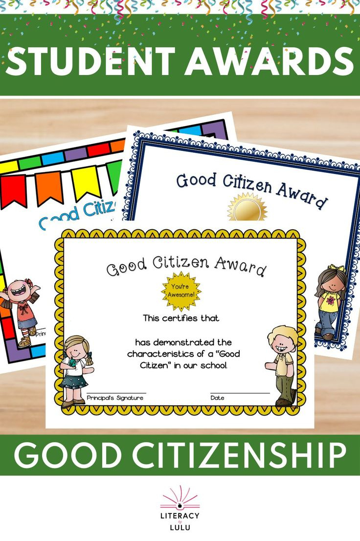 Good Citizen Award For Schoolwide Behavior Editable within Free Printable Good Citizen Certificates