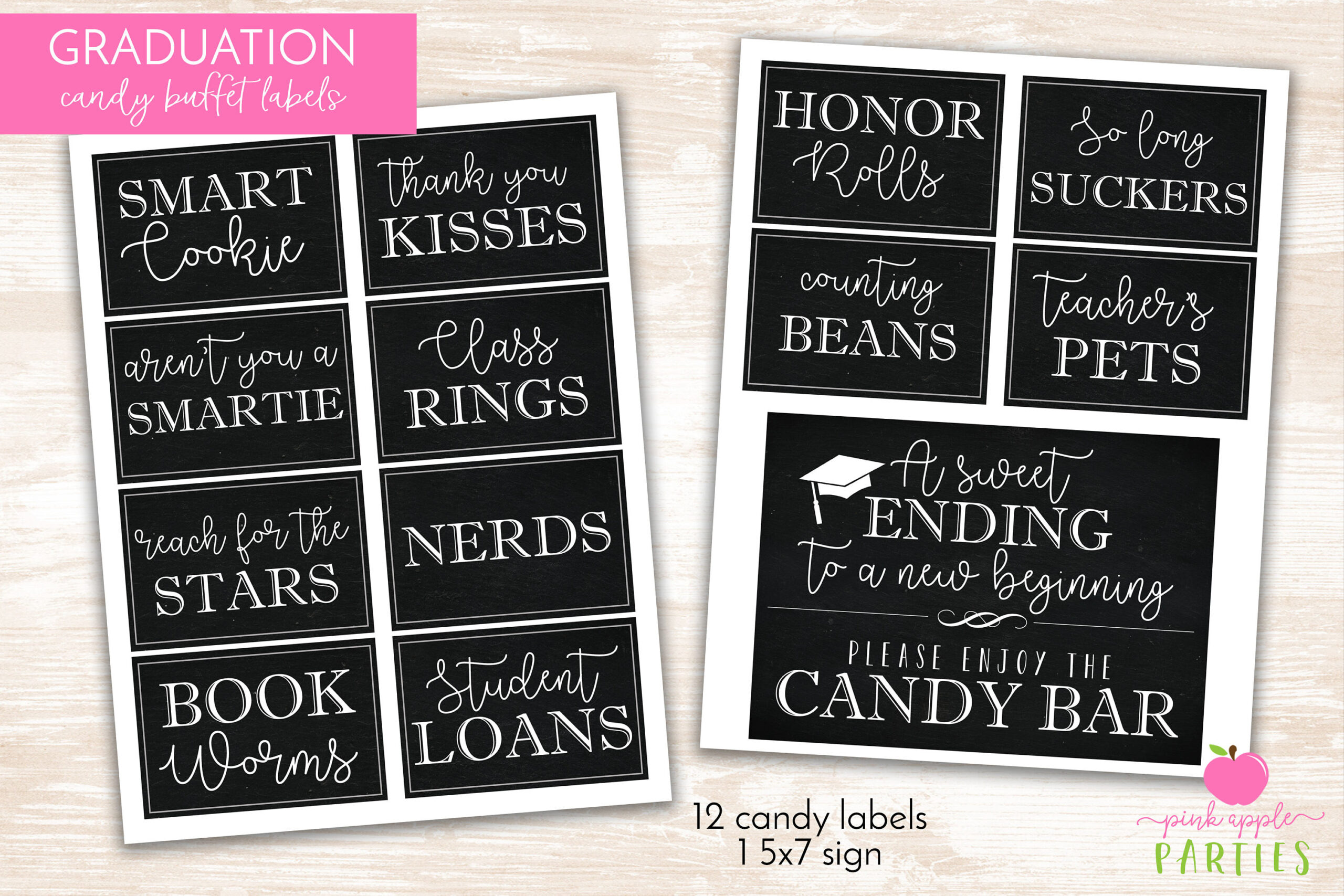 Graduation Candy Labels - Printable Graduation Party - Candy throughout Graduation Candy Buffet Free Printables