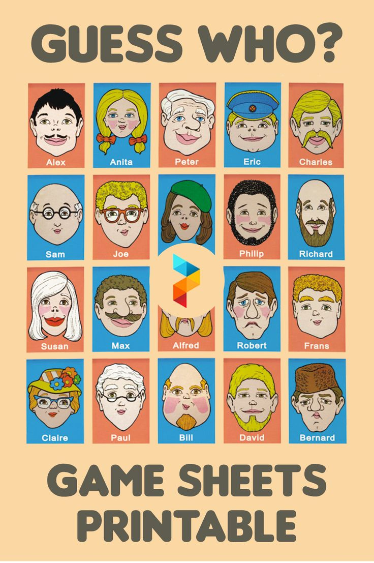 Guess Who Game Sheets Printable within Guess Who Free Printables
