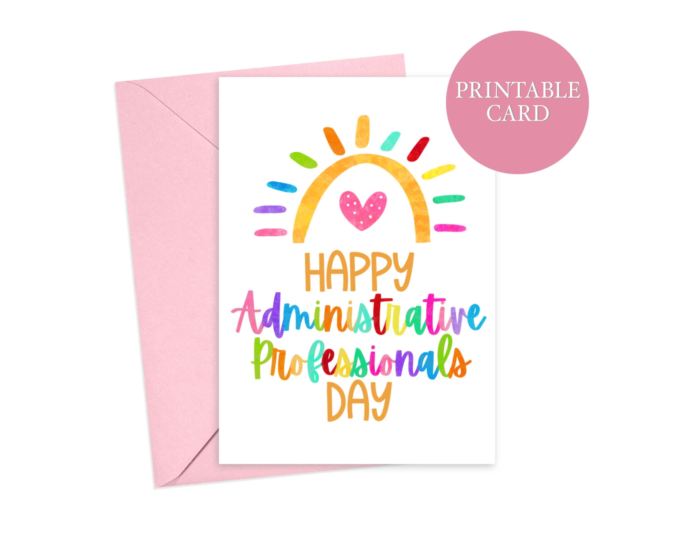 Happy Administrative Professionals Day Card | Admin Professionals inside Administrative Professionals Day Cards Free Printable