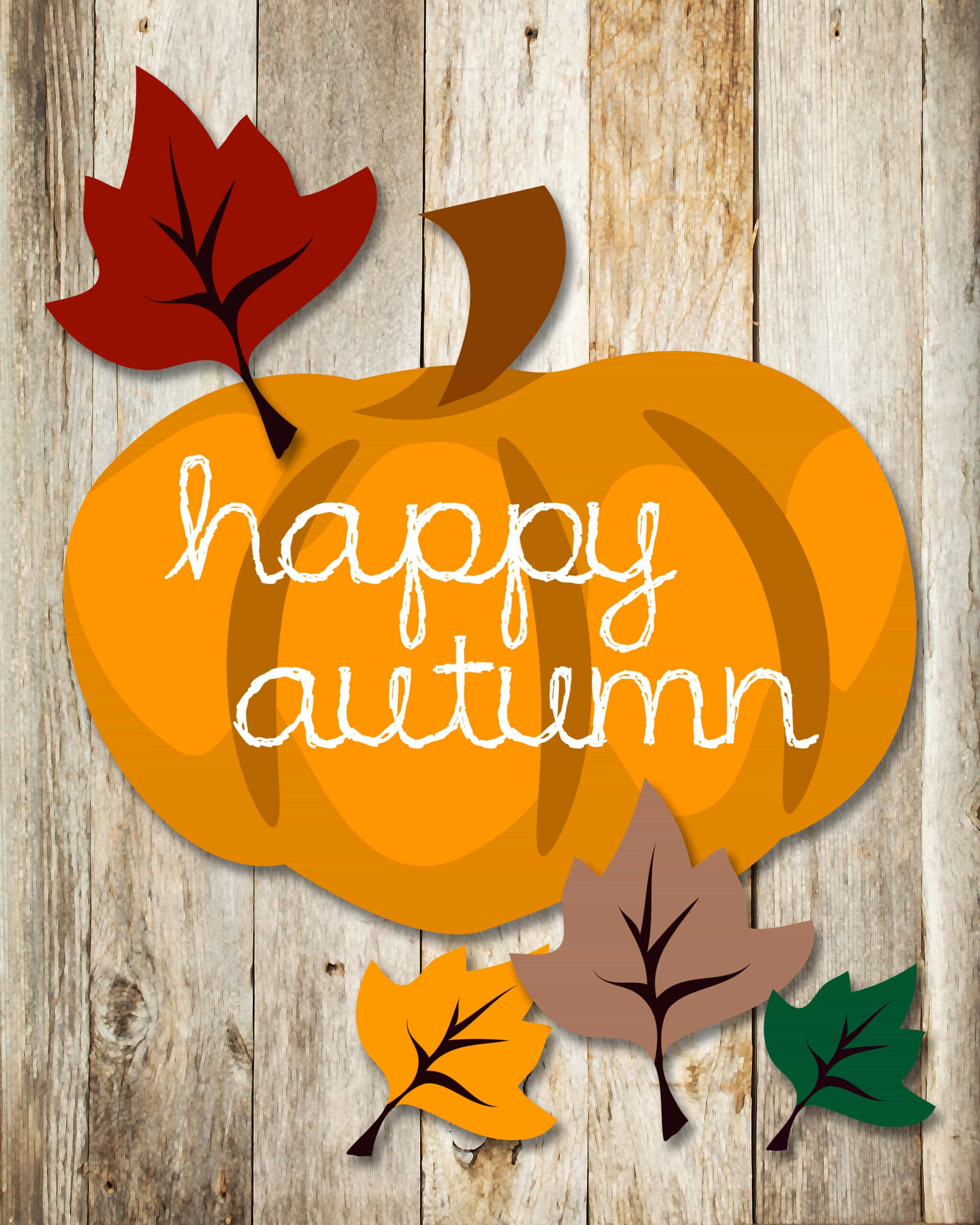 Happy Autumn Free Printable! - How To Nest For Less™ for Free Printable Autumn Images