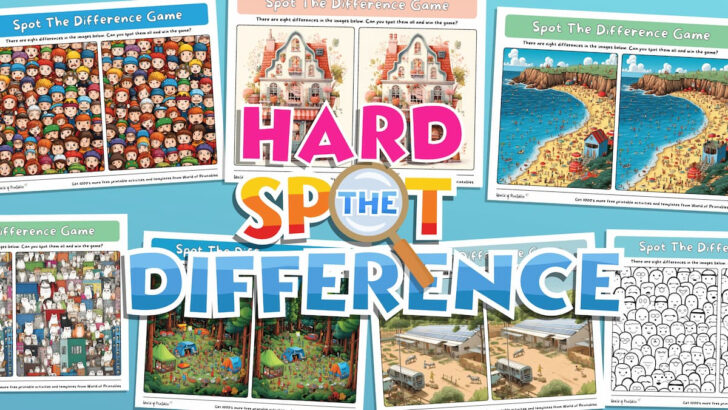 Free Printable Spot The Difference Puzzles For Adults