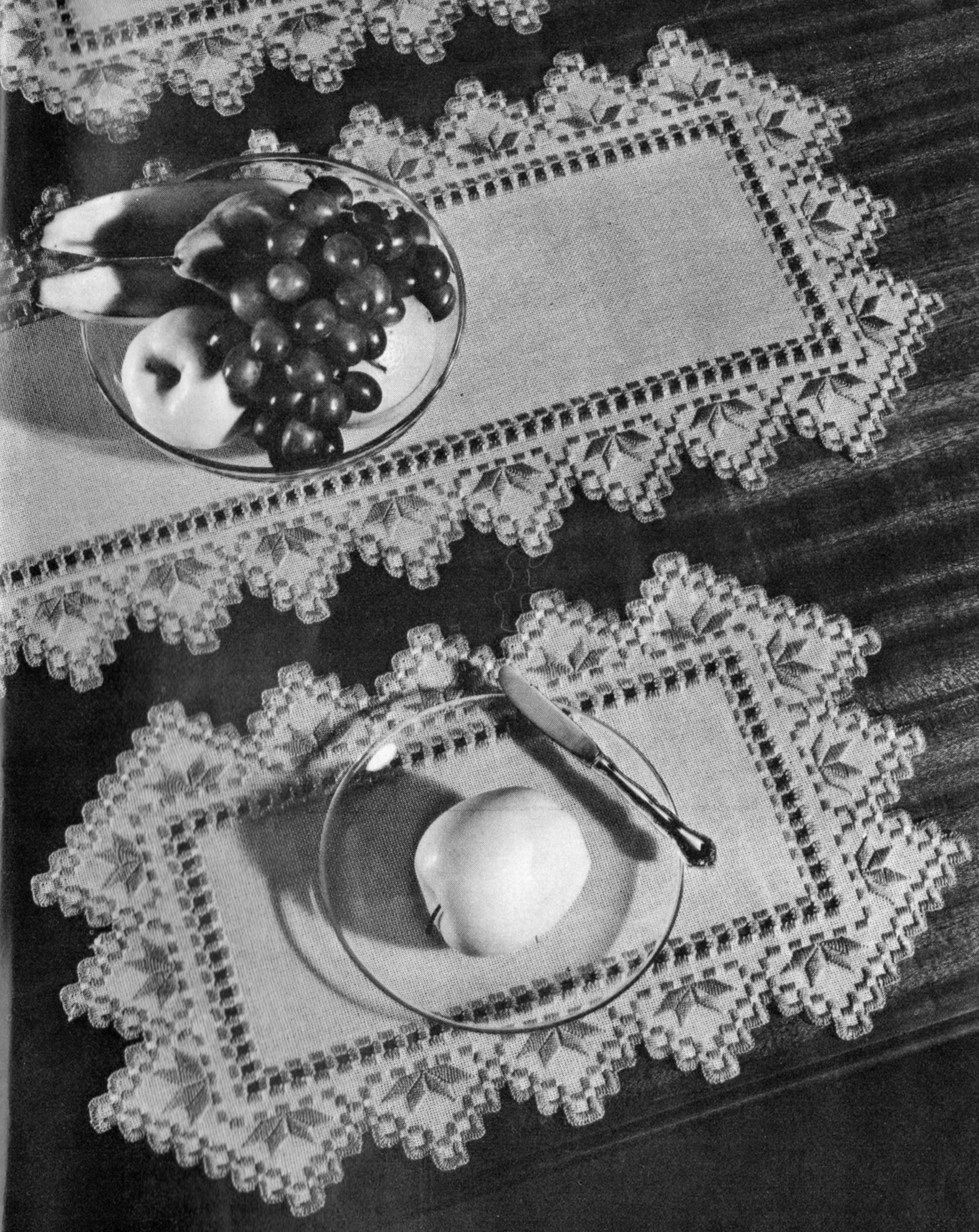 Hardanger Embroidery Placemat Pattern Vintage Crafts And More with Free Printable Hardanger Patterns