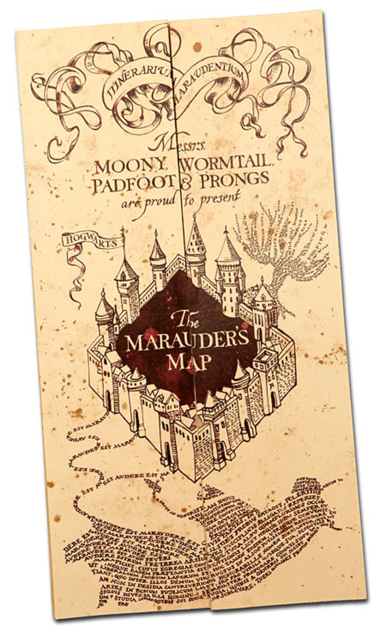Harry Potter Paraphernalia: How To Make A Marauder&amp;#039;S Map (Party in Free Printable Harry Potter Marauders Map