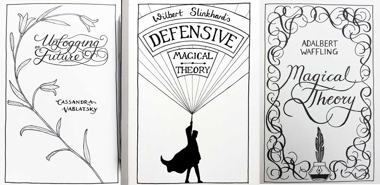 Harry Potter Textbook Covers: An Epic, Of Sorts — Holly Dunn Design throughout Free Printable Harry Potter Book Covers