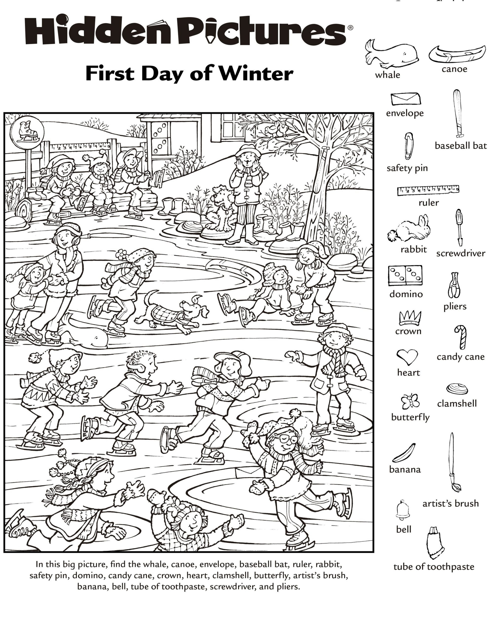 Highlights Hidden Pictures Printable | 123 Worksheets for Free Printable Hidden Pictures Pdf