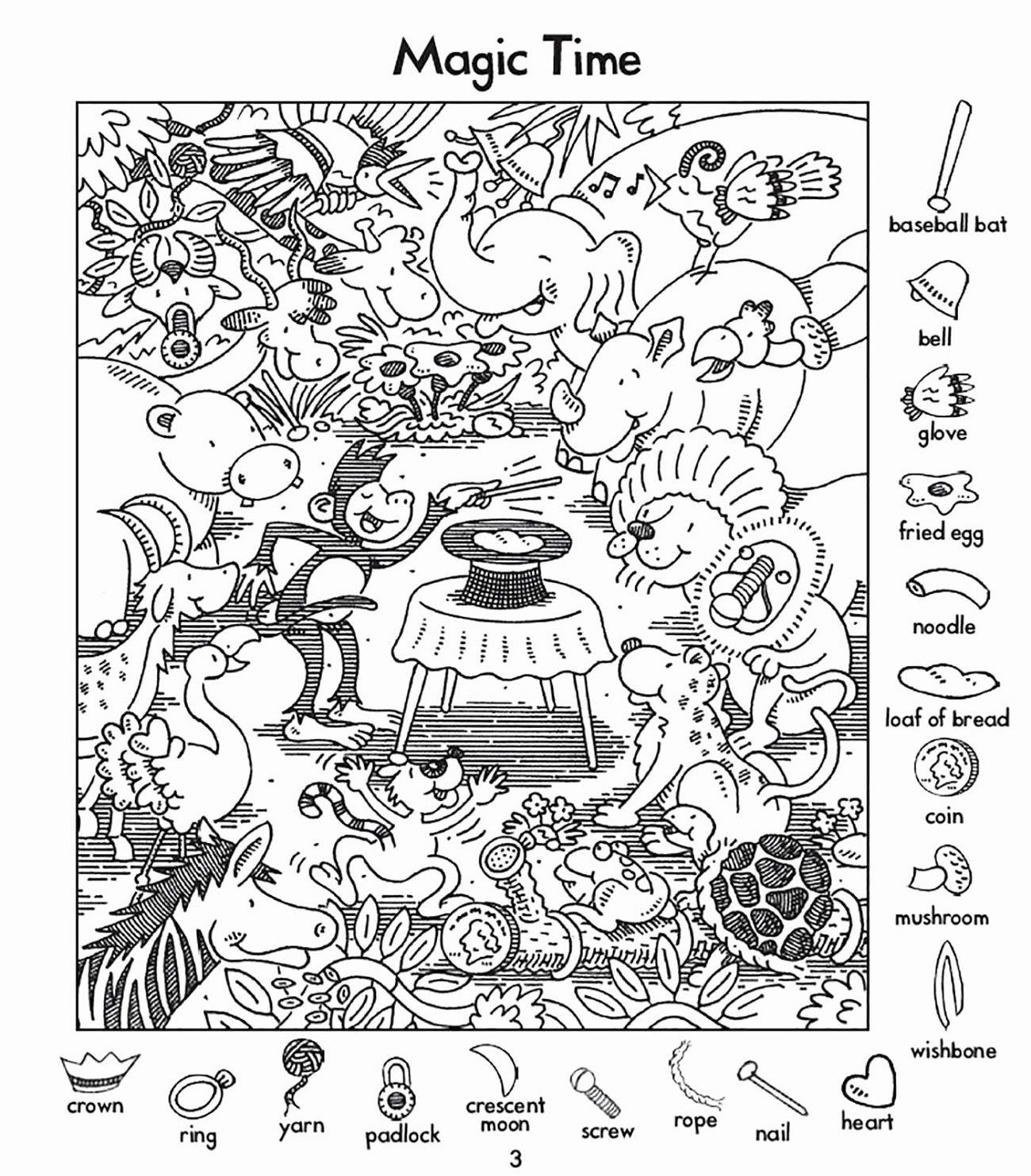 Highlights Hidden Pictures Printable | 123 Worksheets with Free Printable Hidden Pictures Highlights