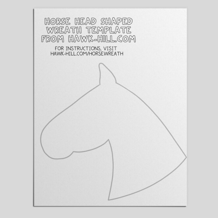 Free Printable Horse Head Stencils
