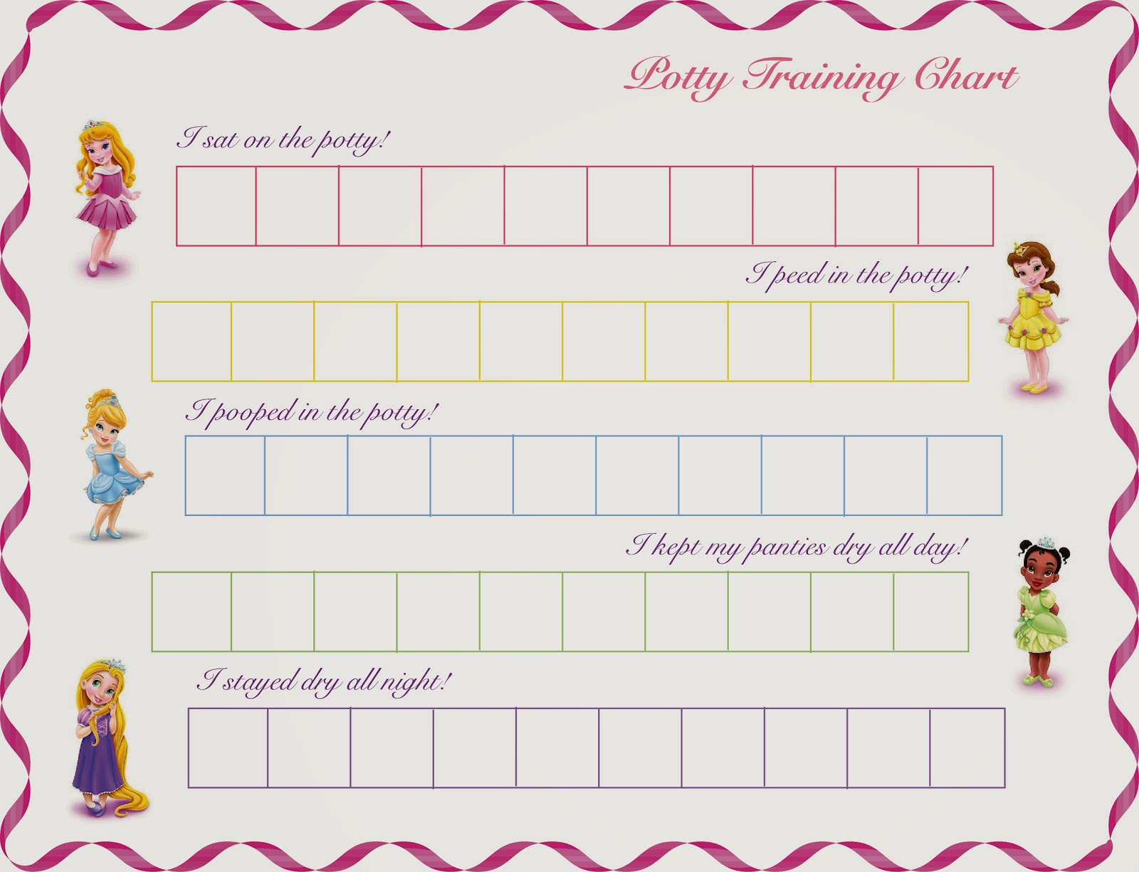 Hot Commodity Home Decor: Free Printable Princess Potty Training Chart intended for Princess Potty Training Chart Printable