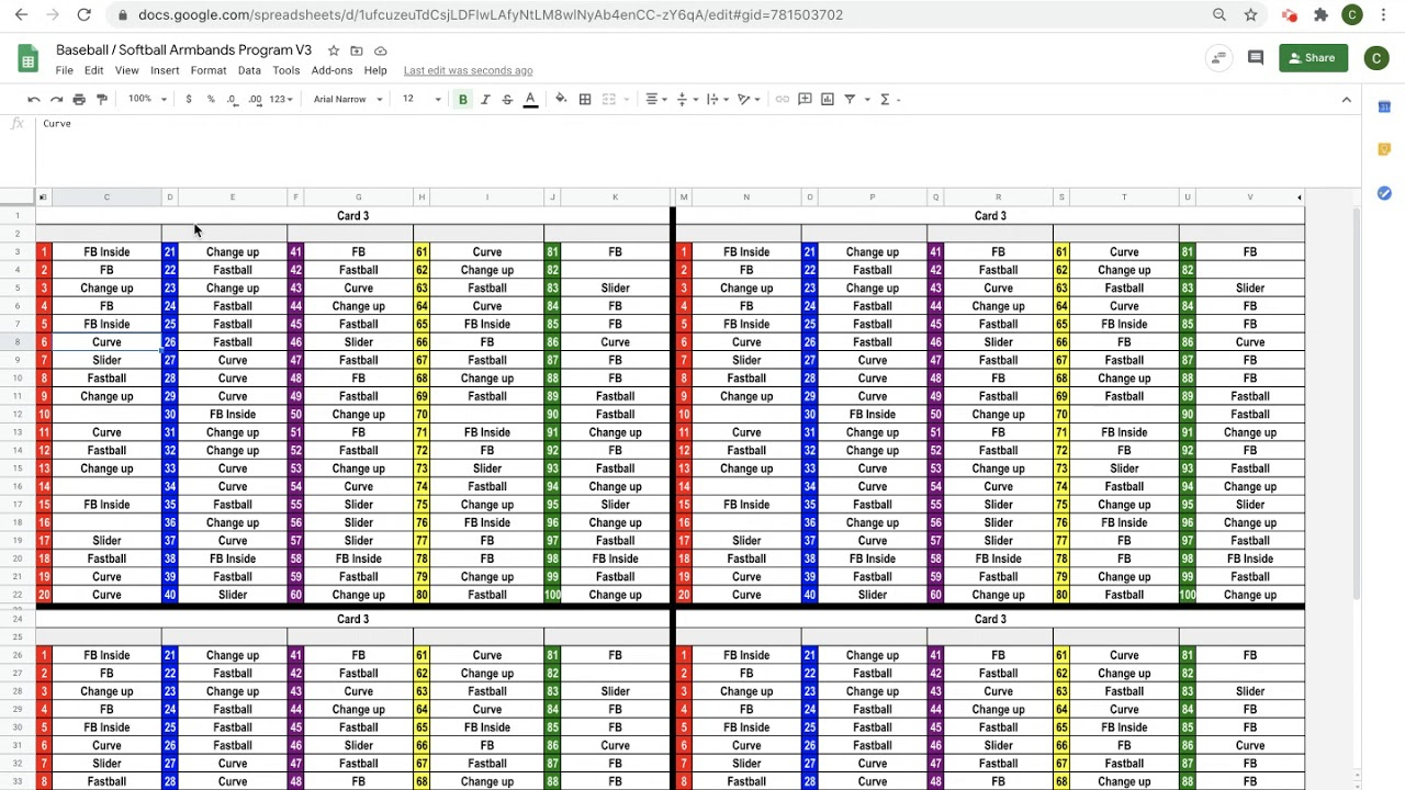How To Create Baseball / Softball Call-Sheet And Armband Software @ Www.coachingtimesavers in Free Wrist Coach Template Creator
