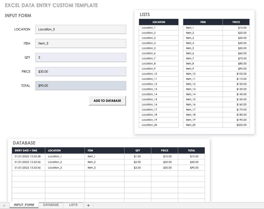 How To Create Excel Data Entry Forms | Smartsheet pertaining to Free Excel Userform Templates