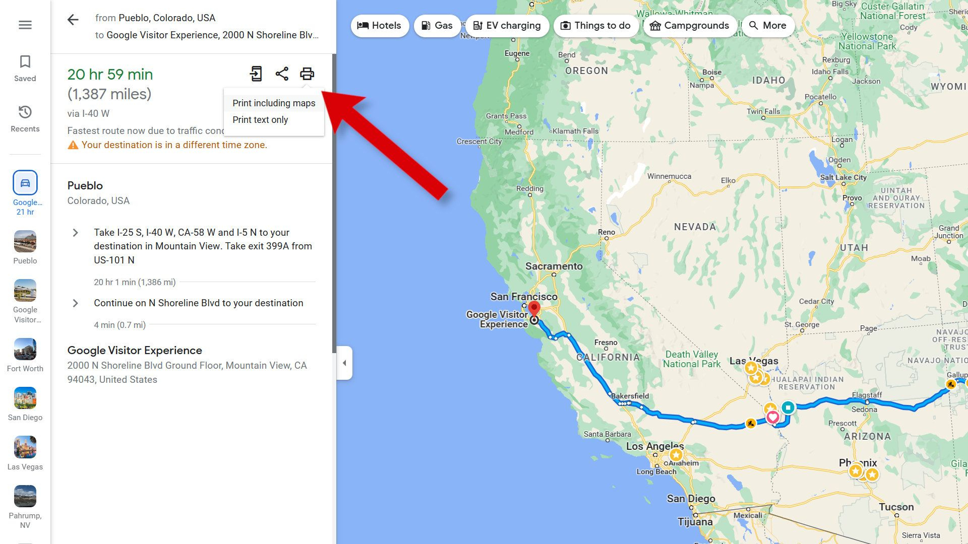 How To Easily Print Directions From Google Maps intended for Free Printable Maps and Directions