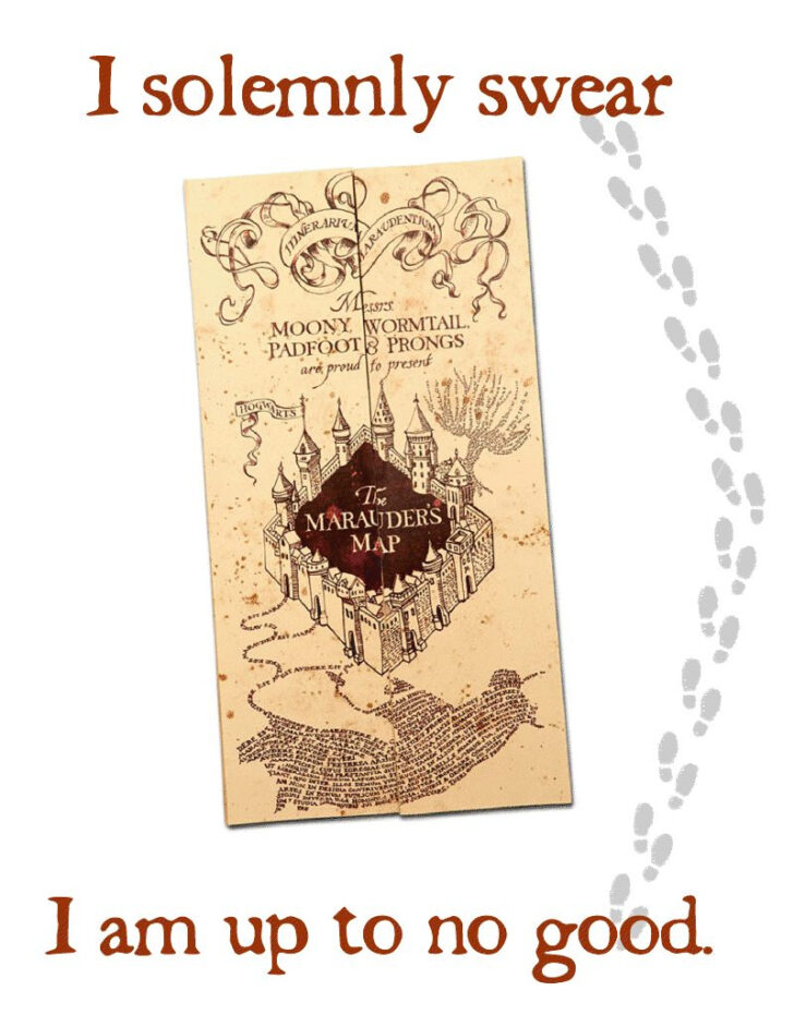 Free Printable Harry Potter Marauders Map