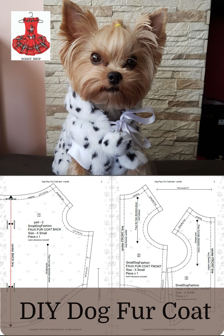 How To Make Dog Faux Fur Coat, Sewing Pattern Pdf within Free Printable Chihuahua Clothes Patterns