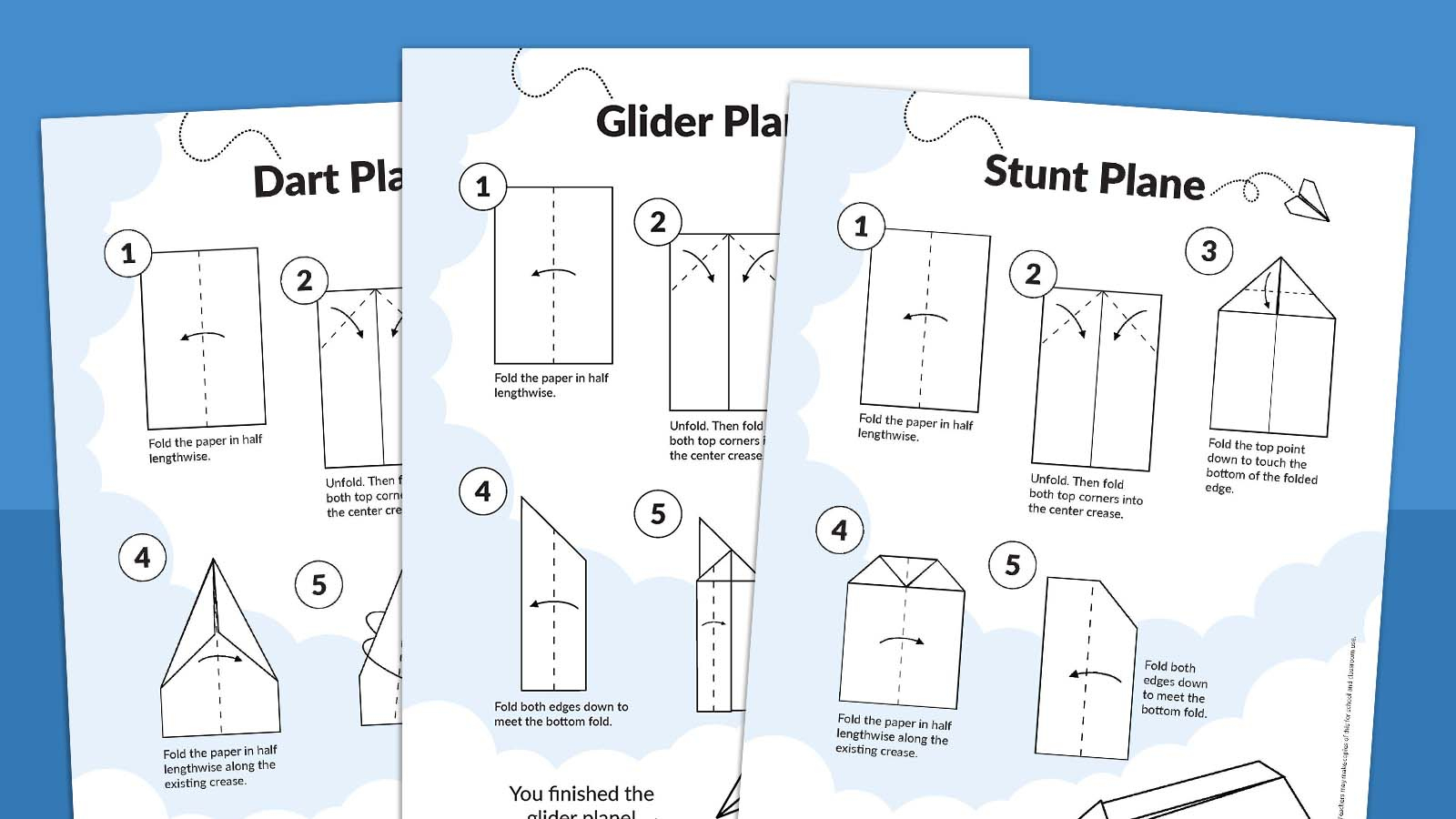 How To Make Paper Airplanes (Free Printable) throughout Free Paper Airplane Designs Printable Templates