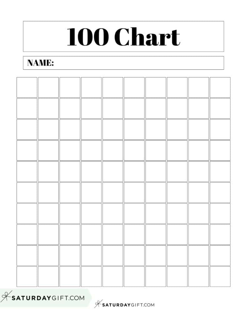 Hundreds Chart Printable - 19 Free Numbers 1 To 100 Worksheets intended for Blank 100 Chart Printable