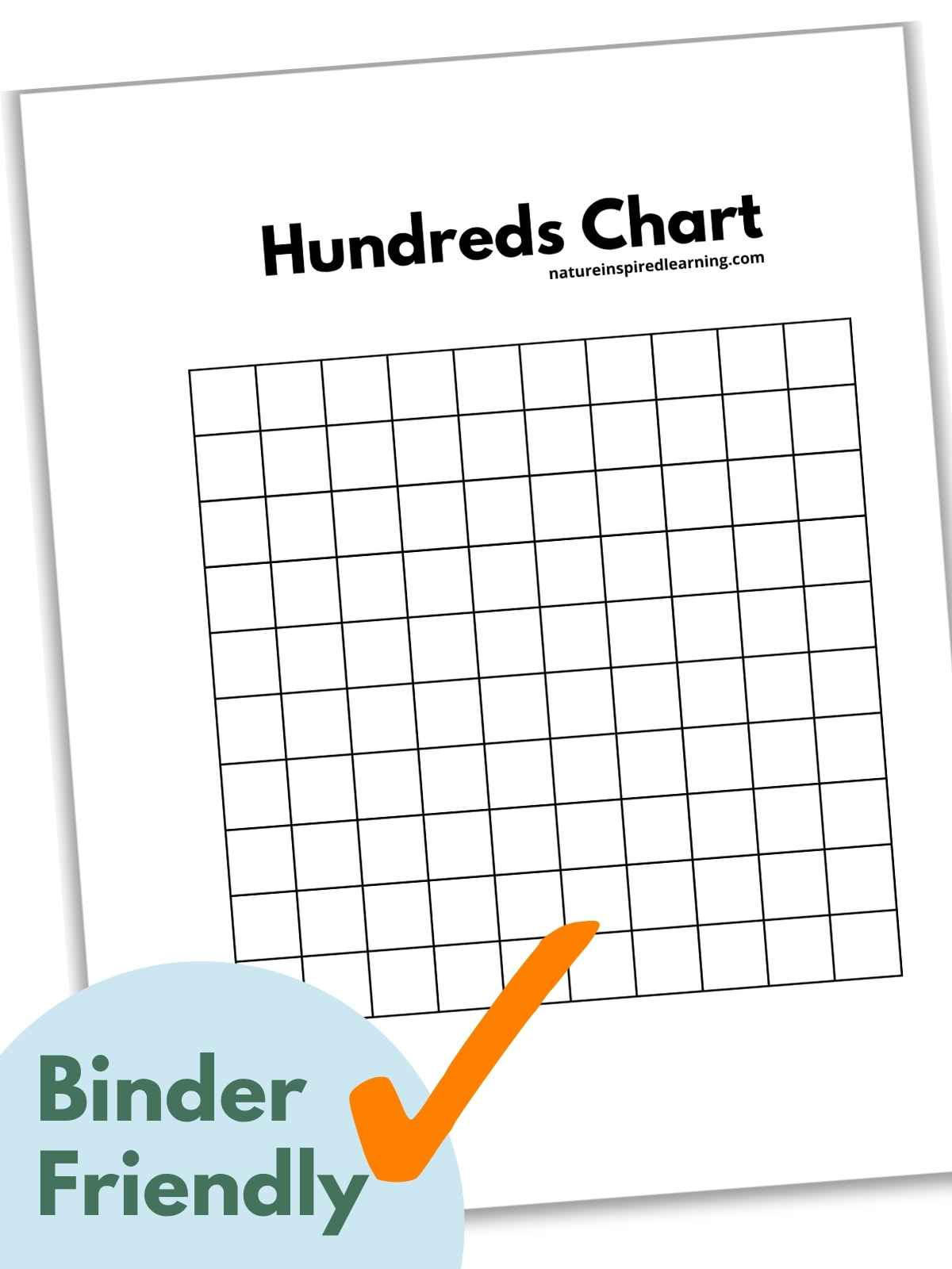 Hundreds Charts (Free Printable) - Nature Inspired Learning intended for Free Blank 100 Chart Printable