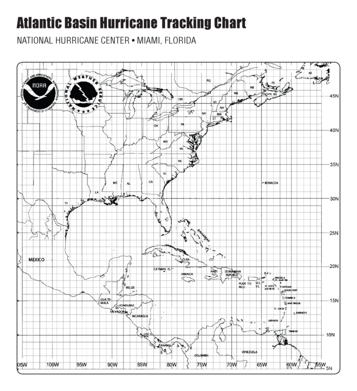 Hurricane Tracking Chart Printable